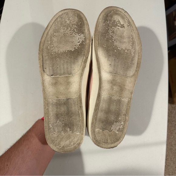 steve madden pink faux fur slip on sneakers size 10 - Picture 5 of 5